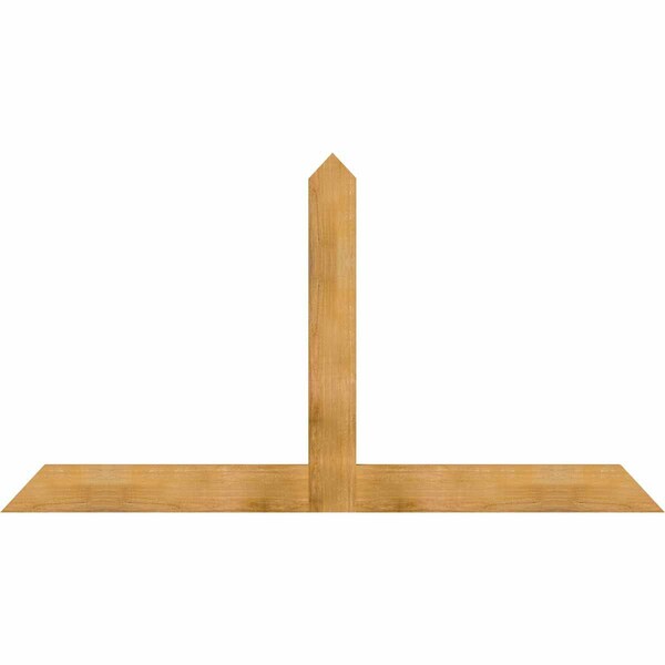 Ekena Millwork Portland Rough Sawn Timber Gable Bracket, Western Red Cedar, 84"W x 45"H x 2"D x 6"F, 13/12 Pitch GBW084X45X0206POR00RWR - main